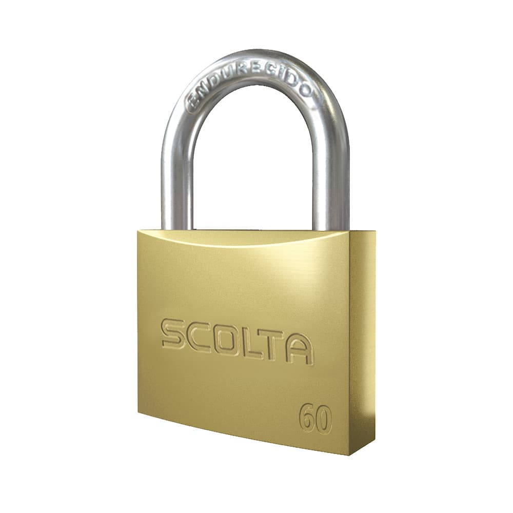 Candado Plano S60-B Alta Seguridad de bronce – SCOLTA 1