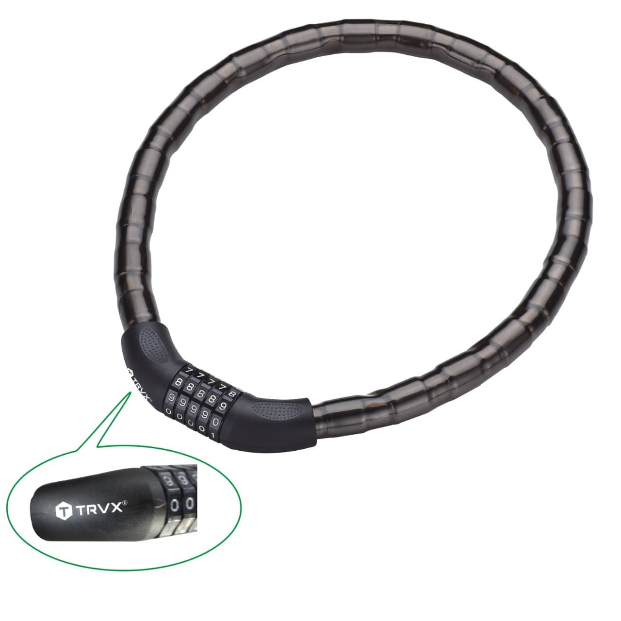 Candado para bicicleta flexible 81602 NE de alta seguridad- TRVX
