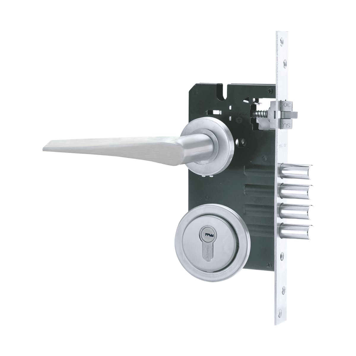 Cerradura de embutir 9820XT, acero inoxidable- TRVX