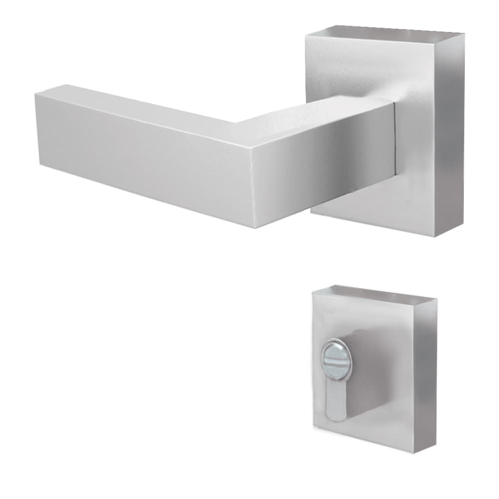 Cerradura de embutir exclusiva Baño Liza, acero inoxidable- TRVX