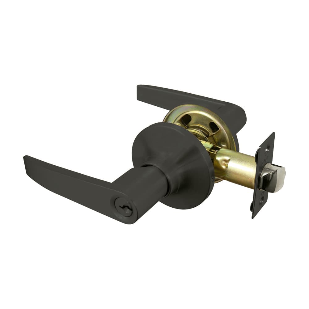 Cerradura de Manija Dormitorio Ale, negro mate- TRVX