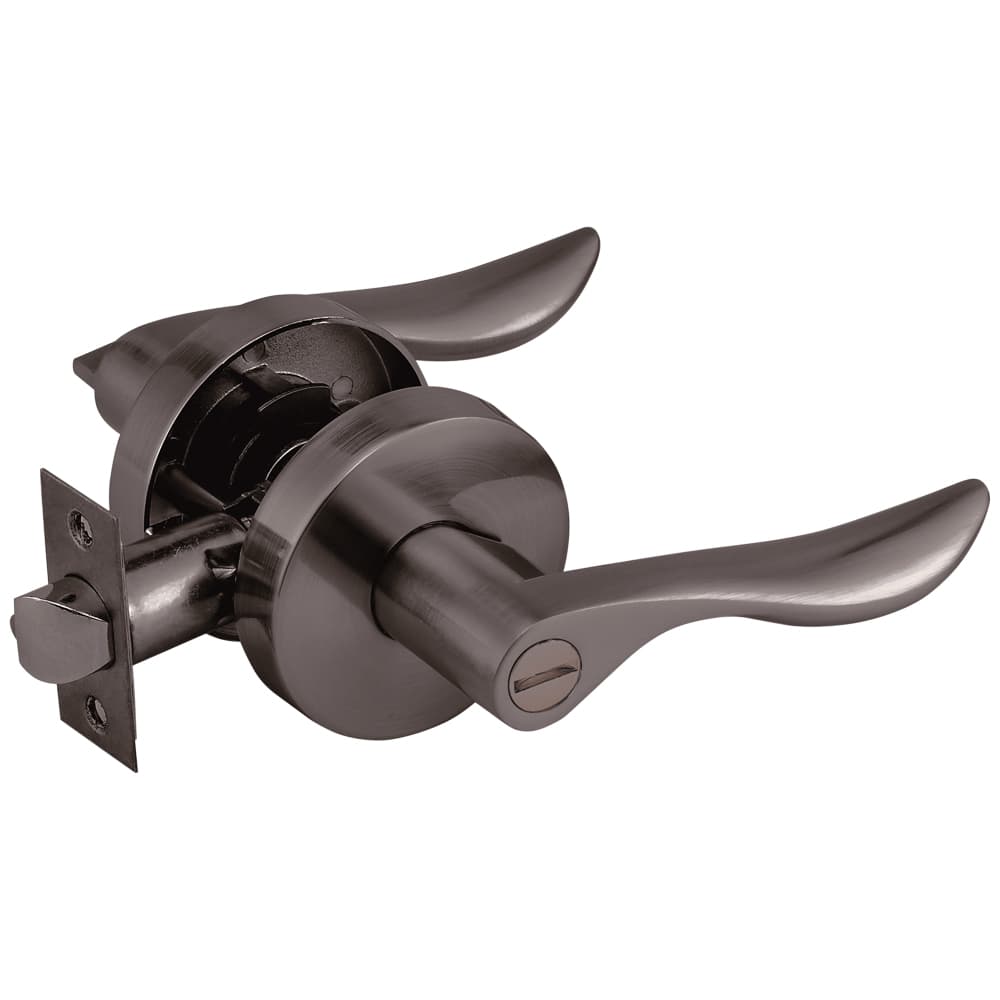 Cerradura de Manija Baño Rhonda, bronce quemado- TRVX