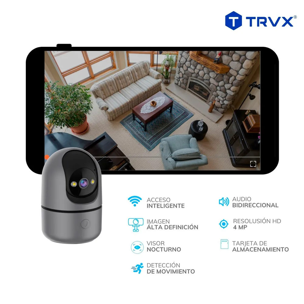Cámara Inteligente wifi RL-IPC514D Gris- TRVX 2