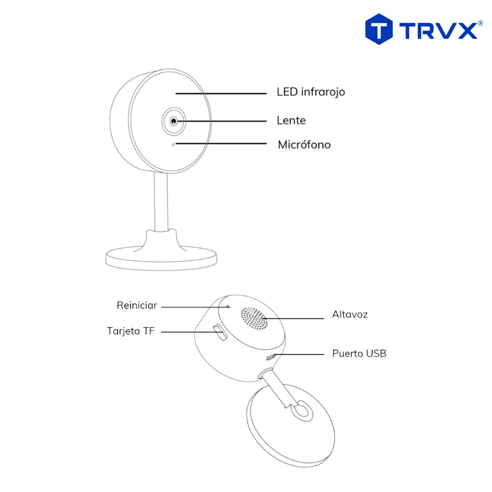 Cámara Inteligente wifi RL-IPC6535 Blanco- TRVX 3