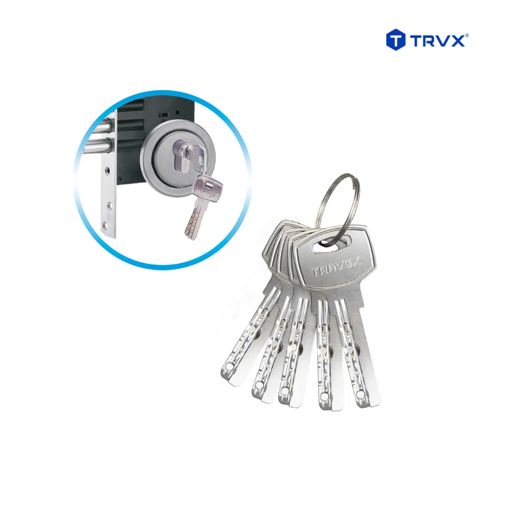 Cerradura de Embutir clásica multipunto Gala X50, acero inoxidable- TRVX 5