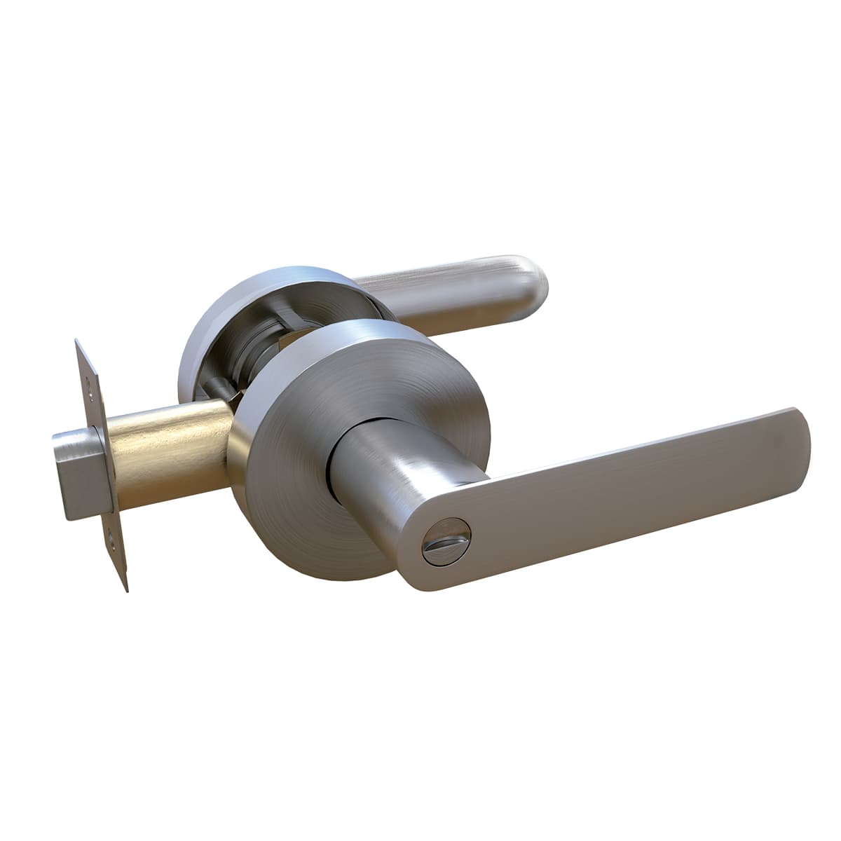 Cerradura de Manija baño 9805, acero inoxidable- TRVX