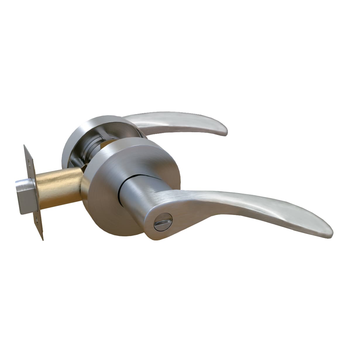 Cerradura de Manija baño 9814, acero inoxidable- TRVX