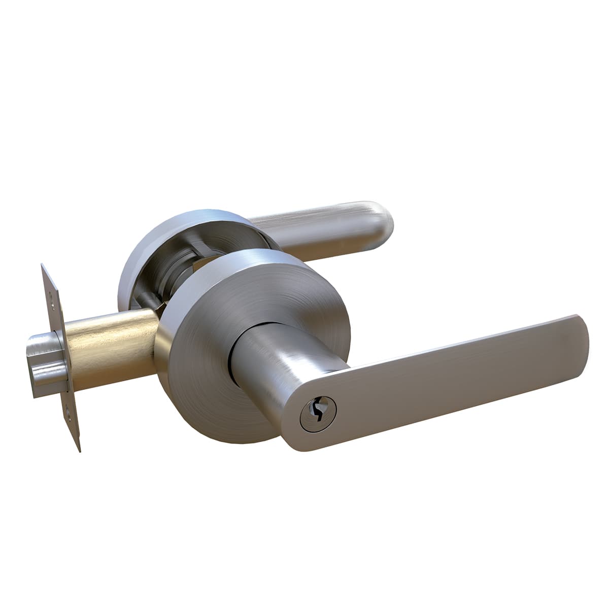 Cerradura de Manija Dormitorio 9805, acero inoxidable- TRVX