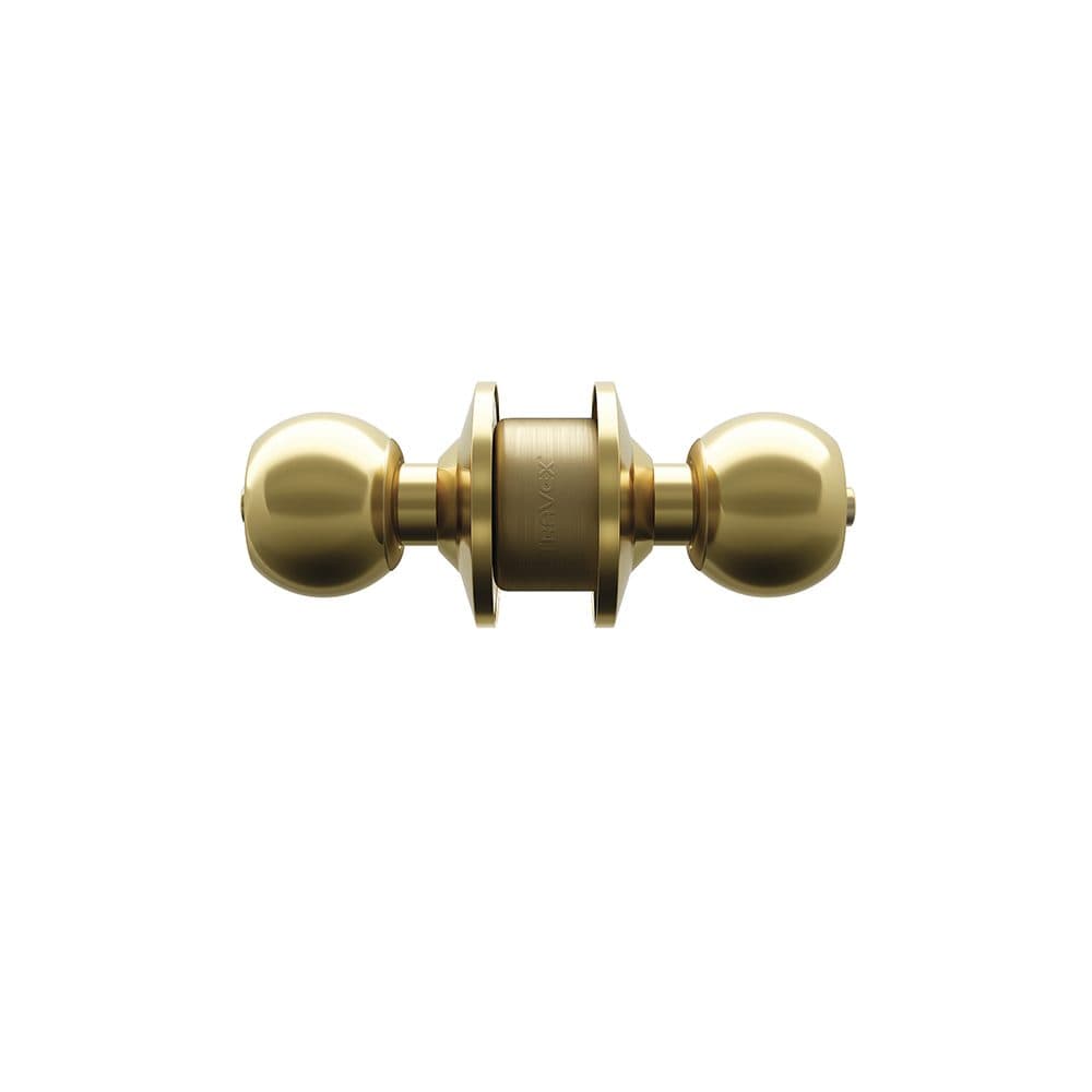 Cerradura de Perilla Cilindrica Baño 2225, bronce pulido- TRVX