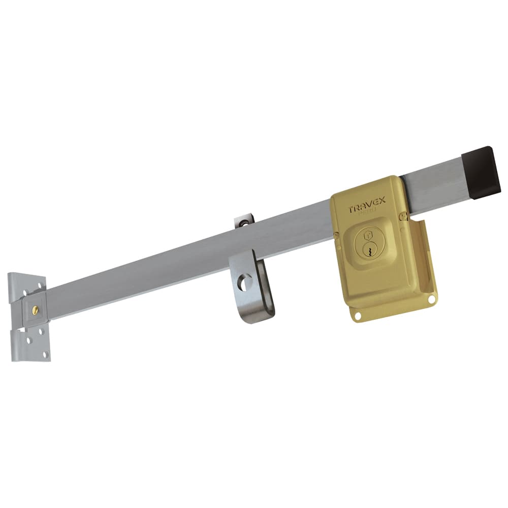 Cerradura de Tranca T800 Blindada (Dorada) – TRAVEX 1
