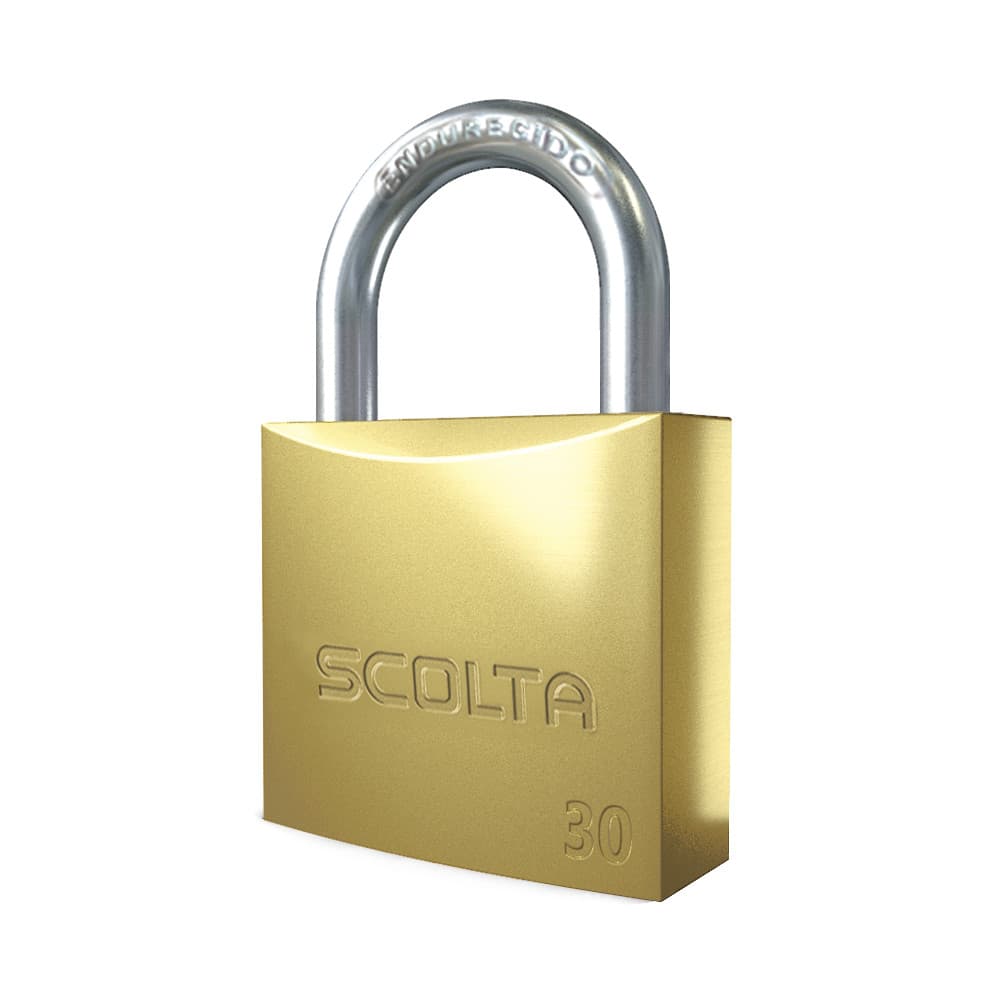 Candado Plano S30-B Seguridad de bronce – SCOLTA 2