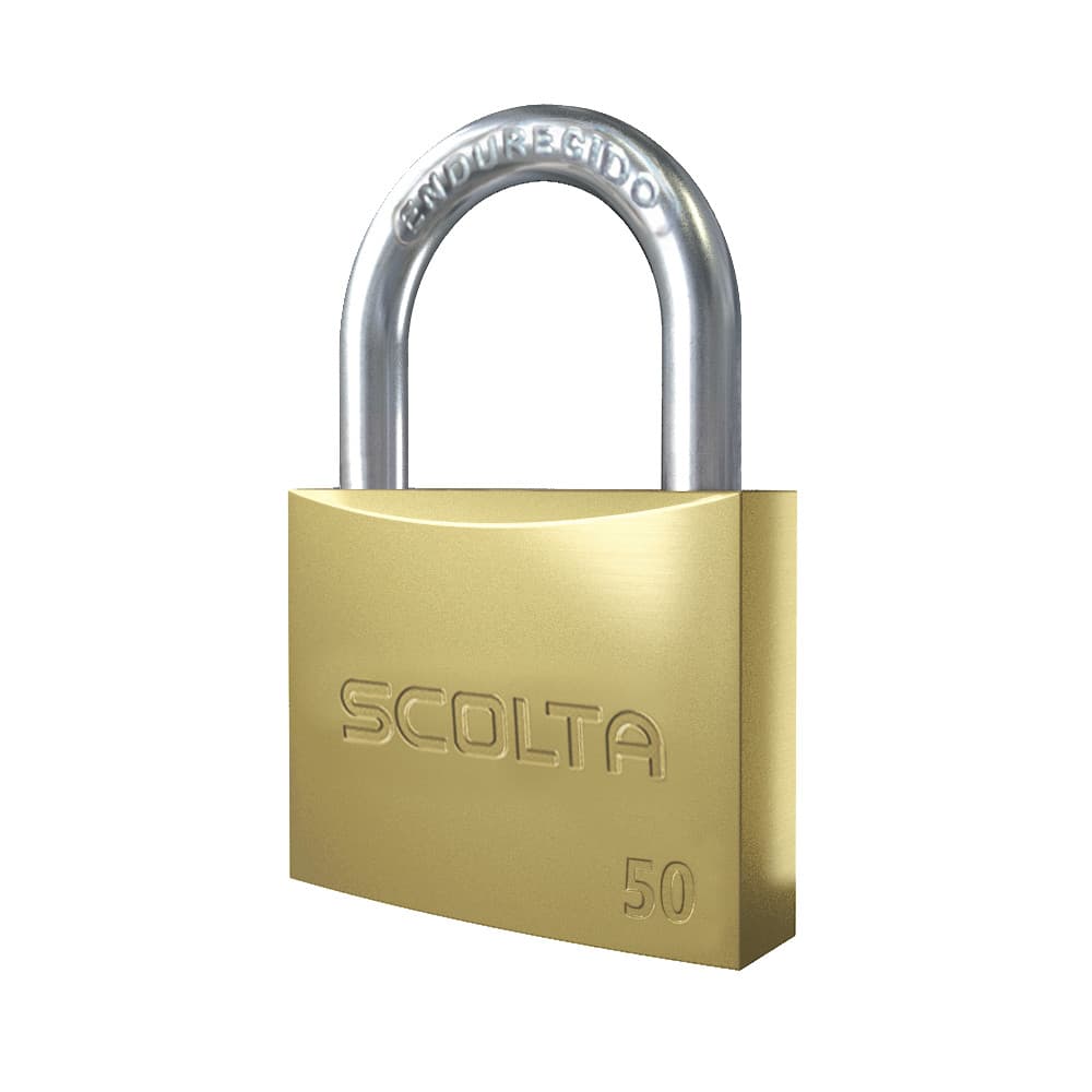 Candado Plano S50-B Alta Seguridad de bronce – SCOLTA 2