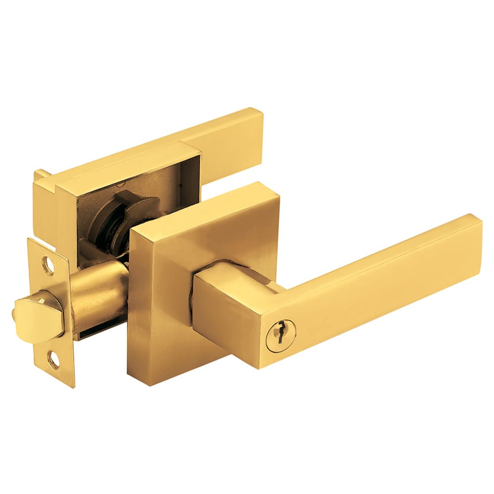 Cerradura de Manija Dormitorio Liza, bronce pulido- TRVX 2