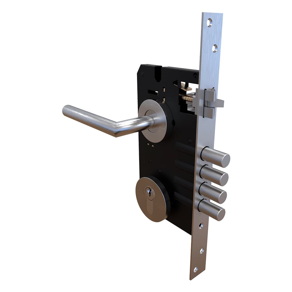 Cerradura de Embutir Gala N40, acero inoxidable- TRVX 2