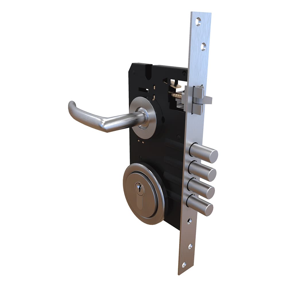 Cerradura de Embutir Luna N50, acero inoxidable- TRVX 2