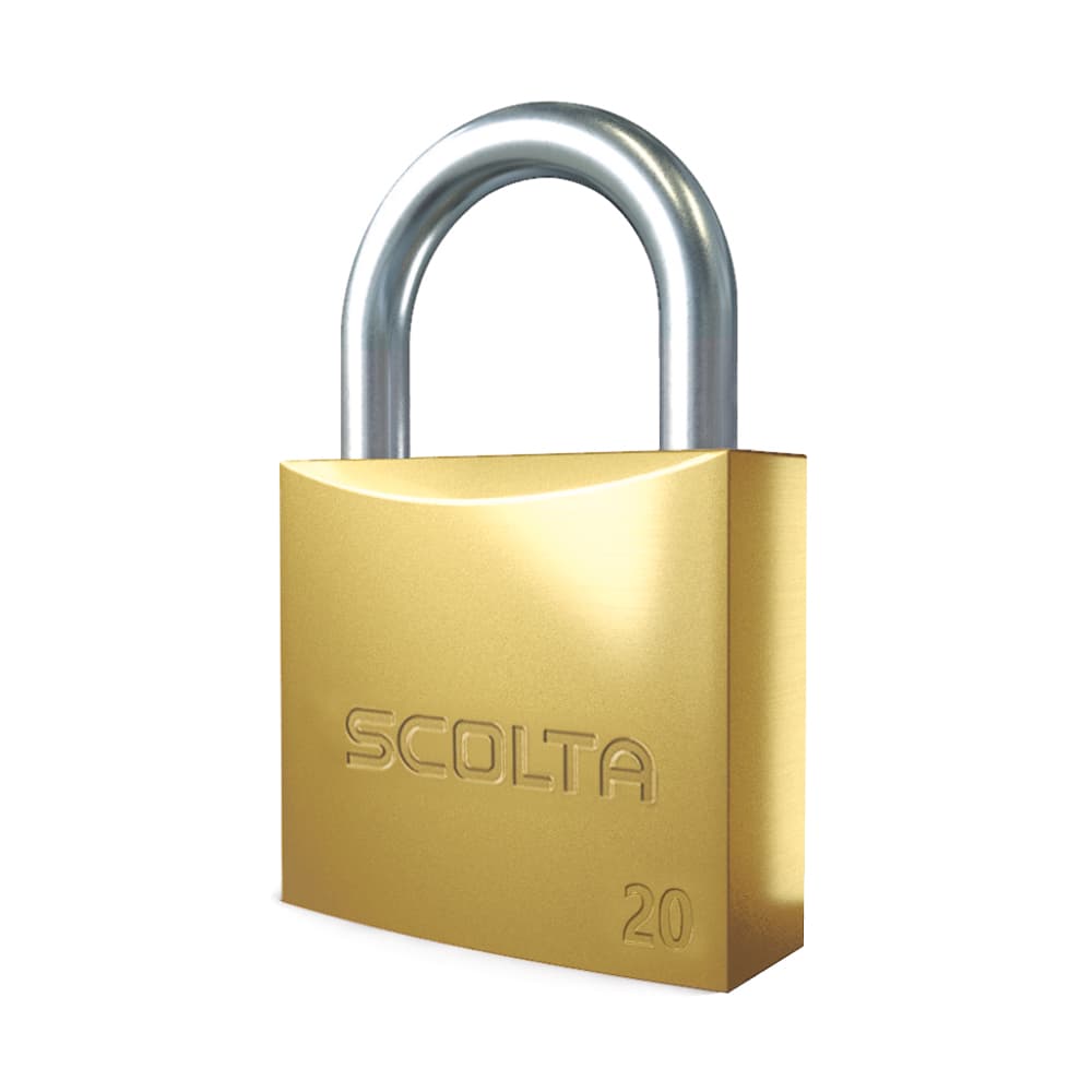 Candado Plano S20-B 2 unidades Seguridad de bronce – SCOLTA 2