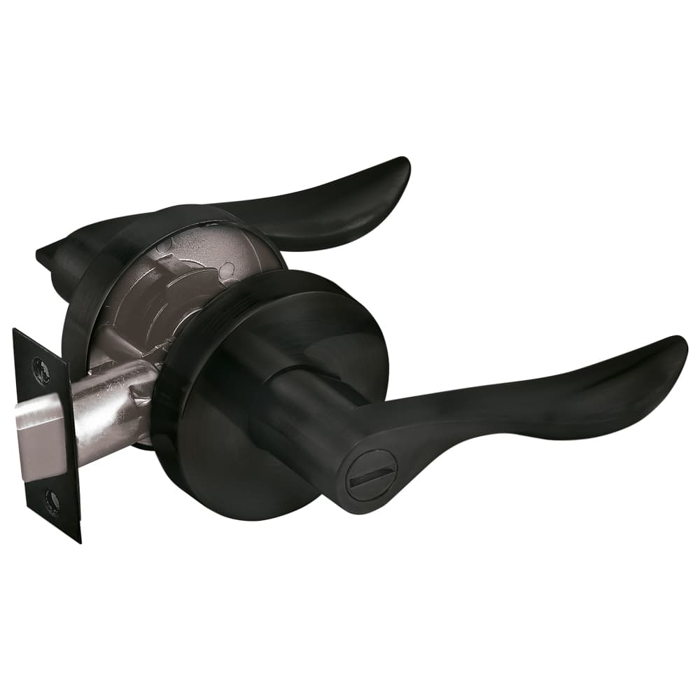 Cerradura de Manija Baño Rhonda, Negro Mate- TRVX 2