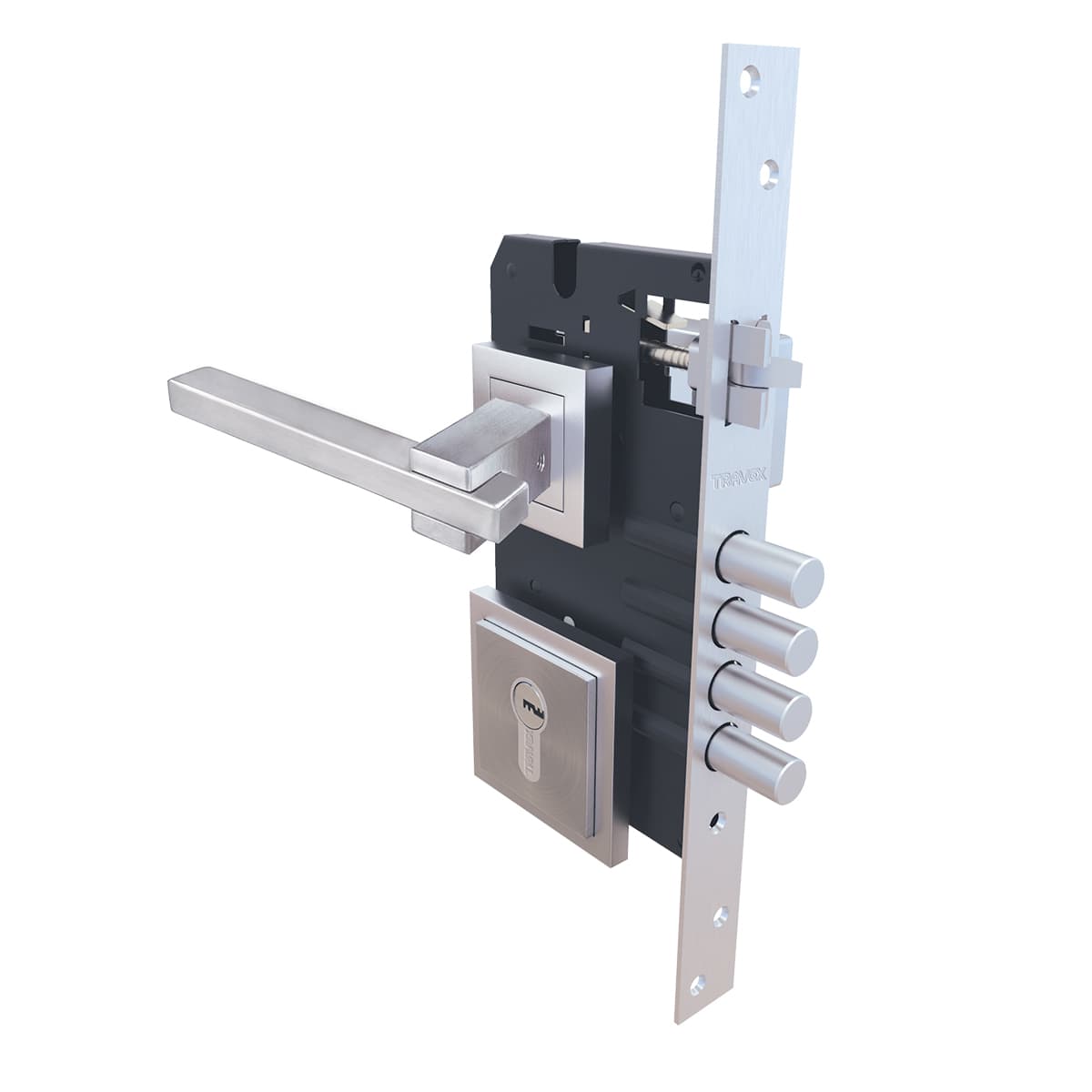 Cerradura de embutir 9210XT, acero inoxidable- TRVX 2
