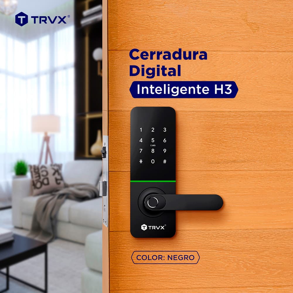 Cerradura Digital Inteligente H3- TRVX 4