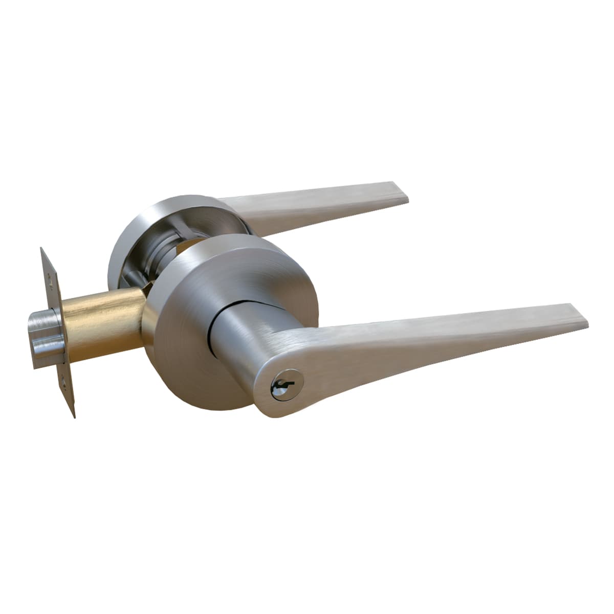 Cerradura de Manija Dormitorio 9820, acero inoxidable- TRVX 2