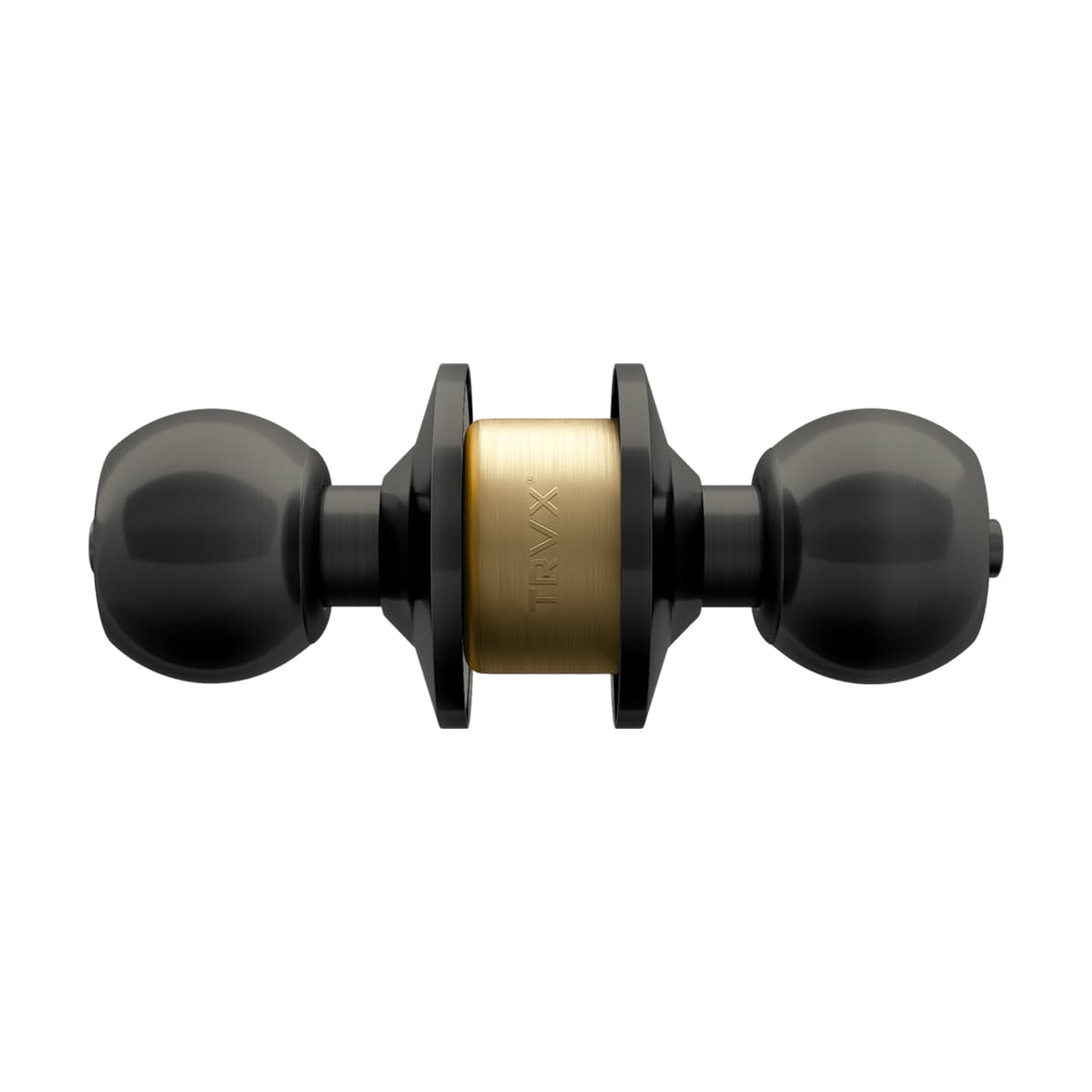 Cerradura de Perilla cilindrica Baño 2555, negro mate- TRVX 2