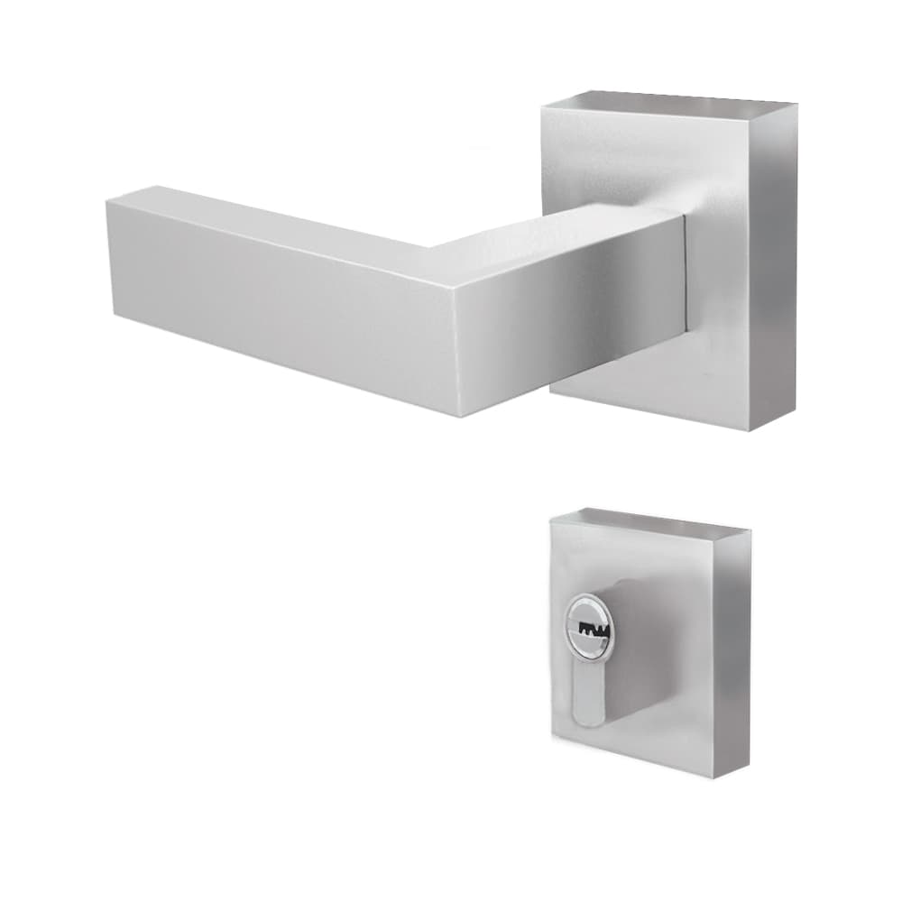 Cerradura de embutir exclusiva Dormitorio Liza XT, acero inoxidable- TRVX 2