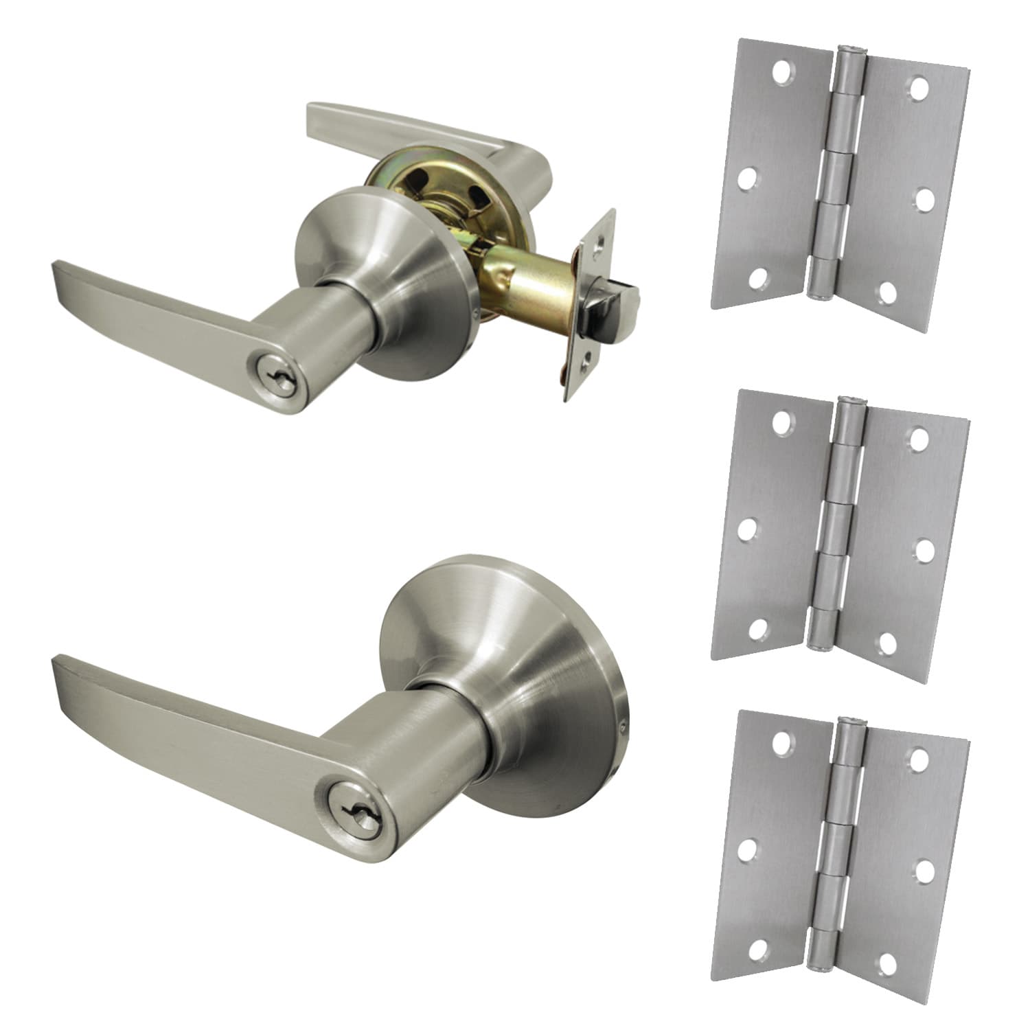 Pack 9100 (1 manija dormitorio + 3 bisagras 3″x3″)- TRVX 3