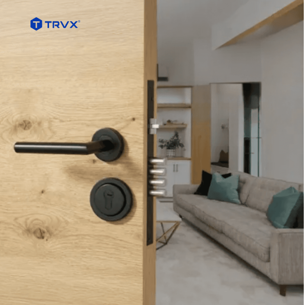 Cerradura de Embutir clásica multipunto Gala X50, negro mate- TRVX 6