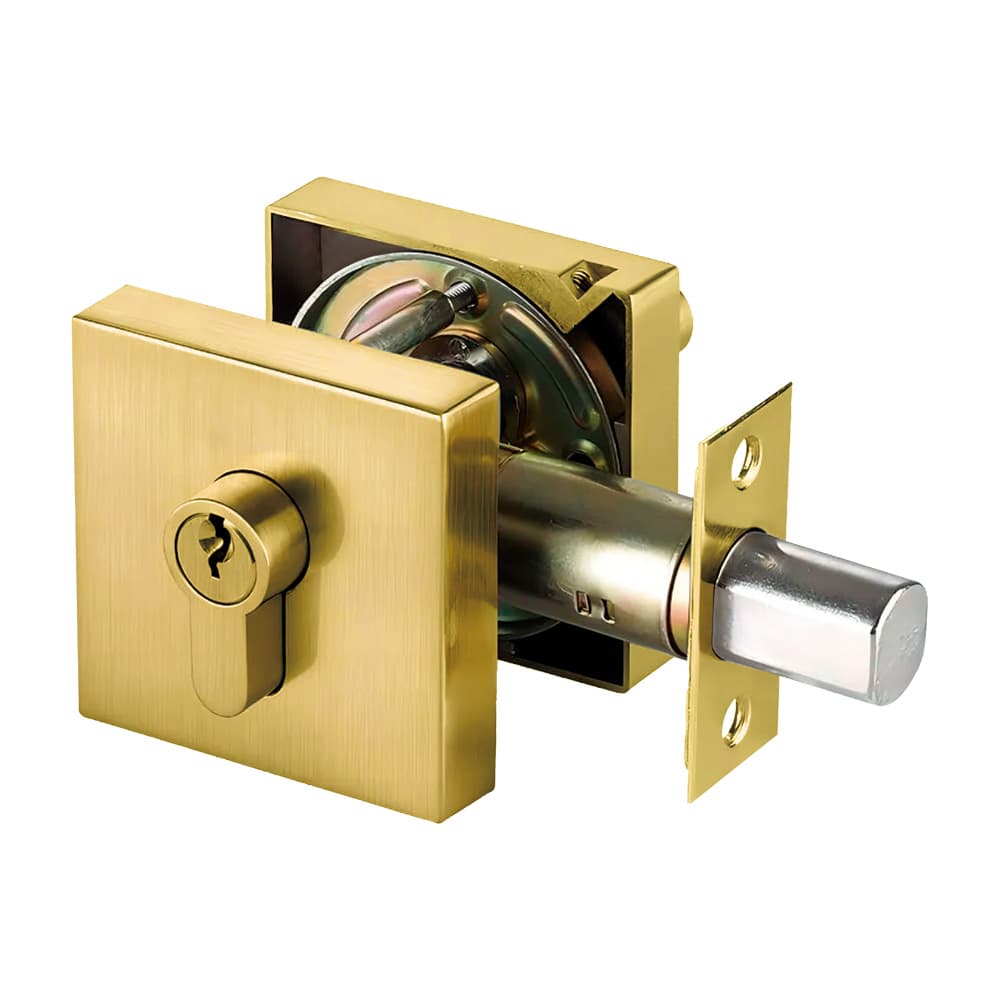 Cerradura de Cerrojo 101C Bronce pulido Seguridad- TRVX 2