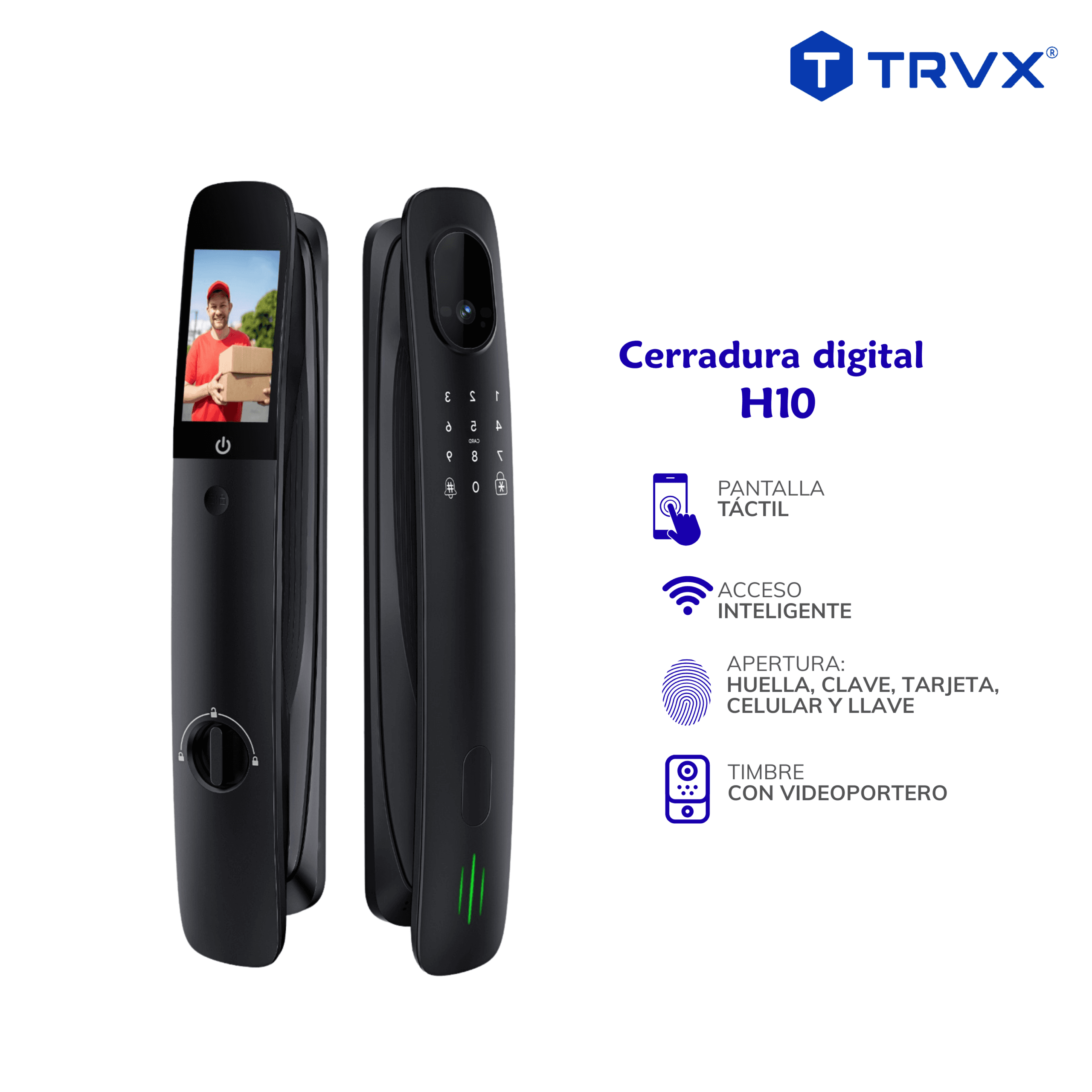 Cerradura Digital Inteligente H10 – TRVX 3